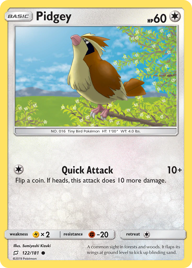 Pidgey (122/181) - Team Up (TEU)