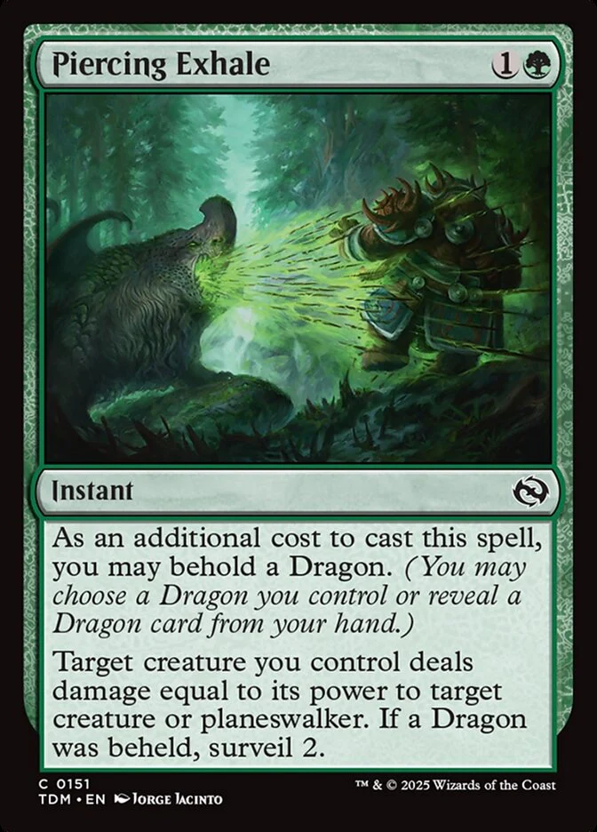 Piercing Exhale (151) - [Foil] Tarkir: Dragonstorm (TDM)