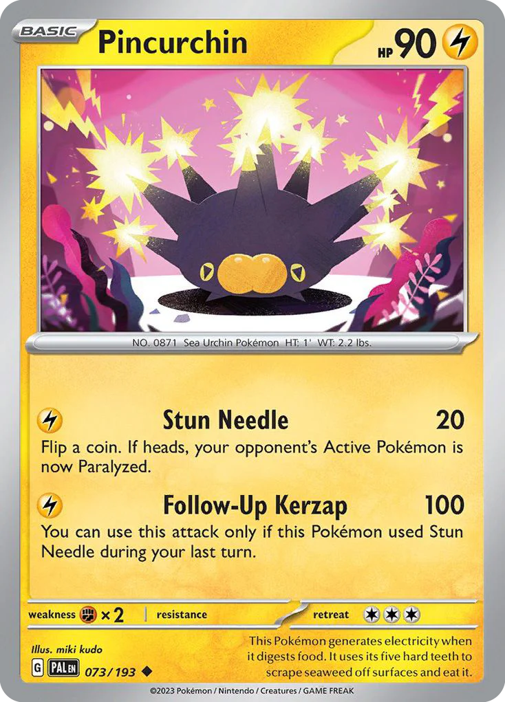 Pincurchin (73/193) - [Reverse Holo] Paldea Evolved (PAL)