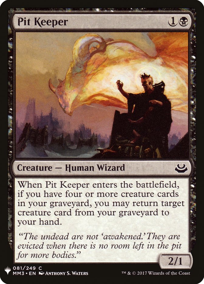 Pit Keeper - The List (PLST)