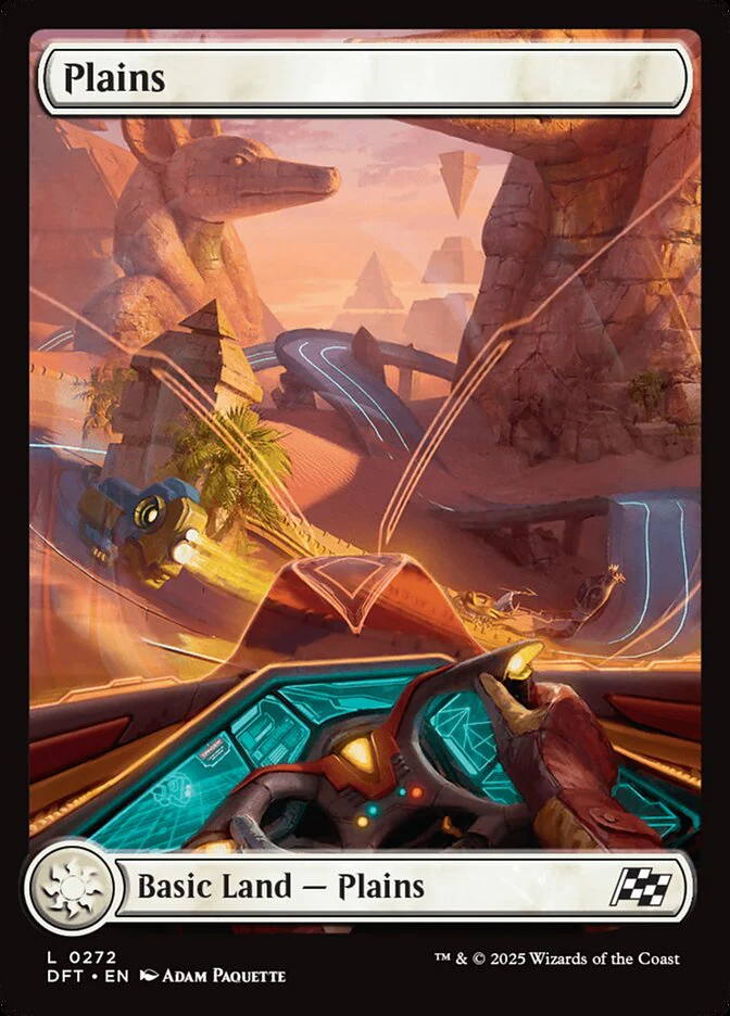Plains (272) - [Foil, Full Art] Aetherdrift (DFT)