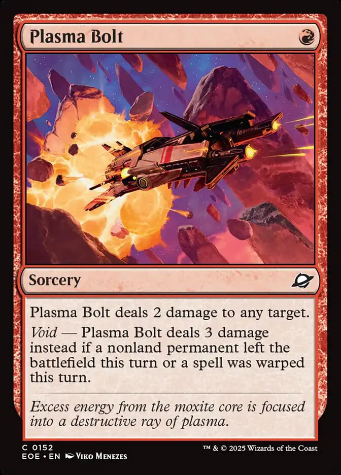 Plasma Bolt (152) - [Foil] Edge of Eternities (EOE)