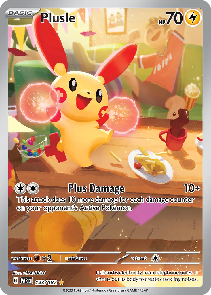 Plusle (193/182) - [Illustration Rare] Paradox Rift (PAR)