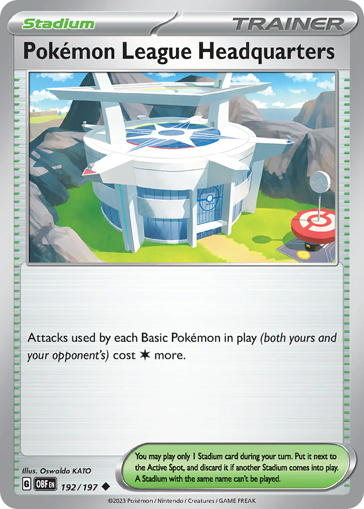 Pokemon League Headquarters (192/197) - Obsidian Flames (OBF)