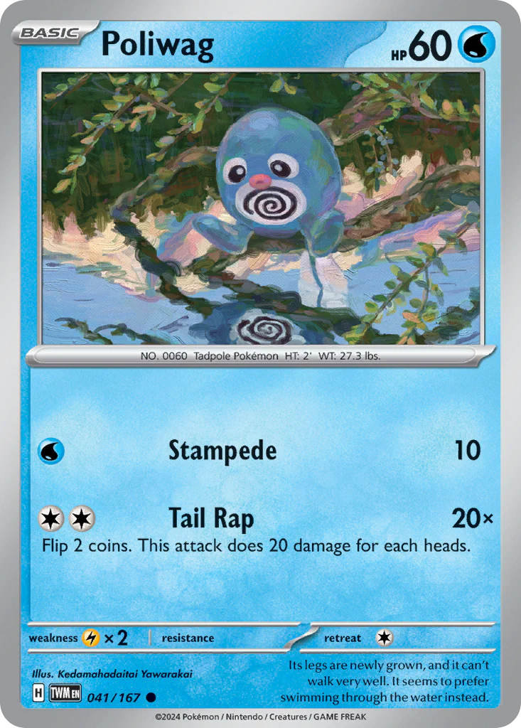 Poliwag (41/167) - [Reverse Holo] Twilight Masquerade (TWM)