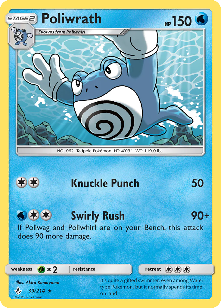 Poliwrath (39/214) - Unbroken Bonds (UNB)