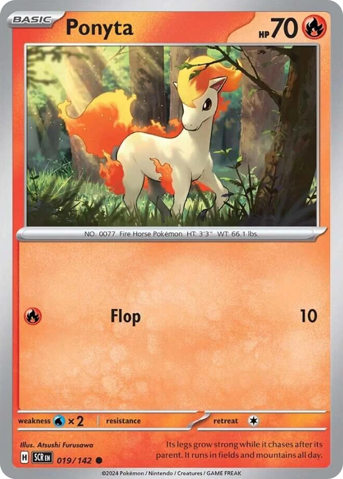 Ponyta (19/142) - [Reverse Holo] Stellar Crown (SCR)