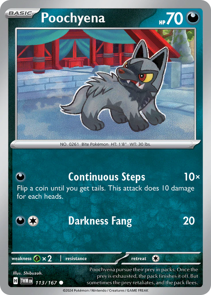 Poochyena (113/167) - Twilight Masquerade (TWM)