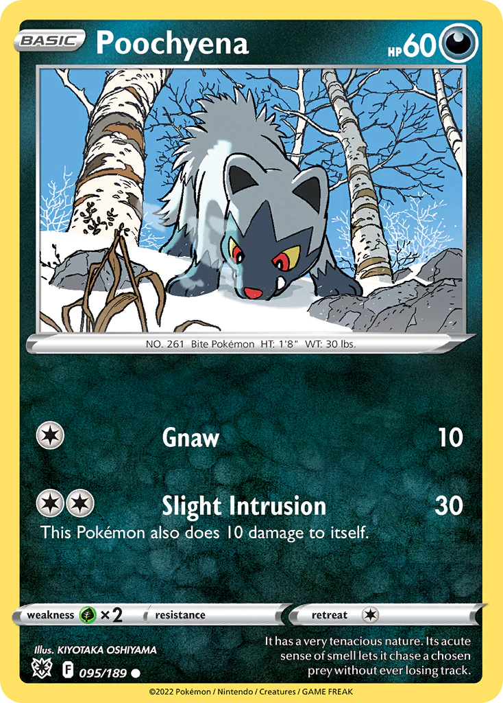 Poochyena (95/189) - [Reverse Holo] Astral Radiance (ASR)