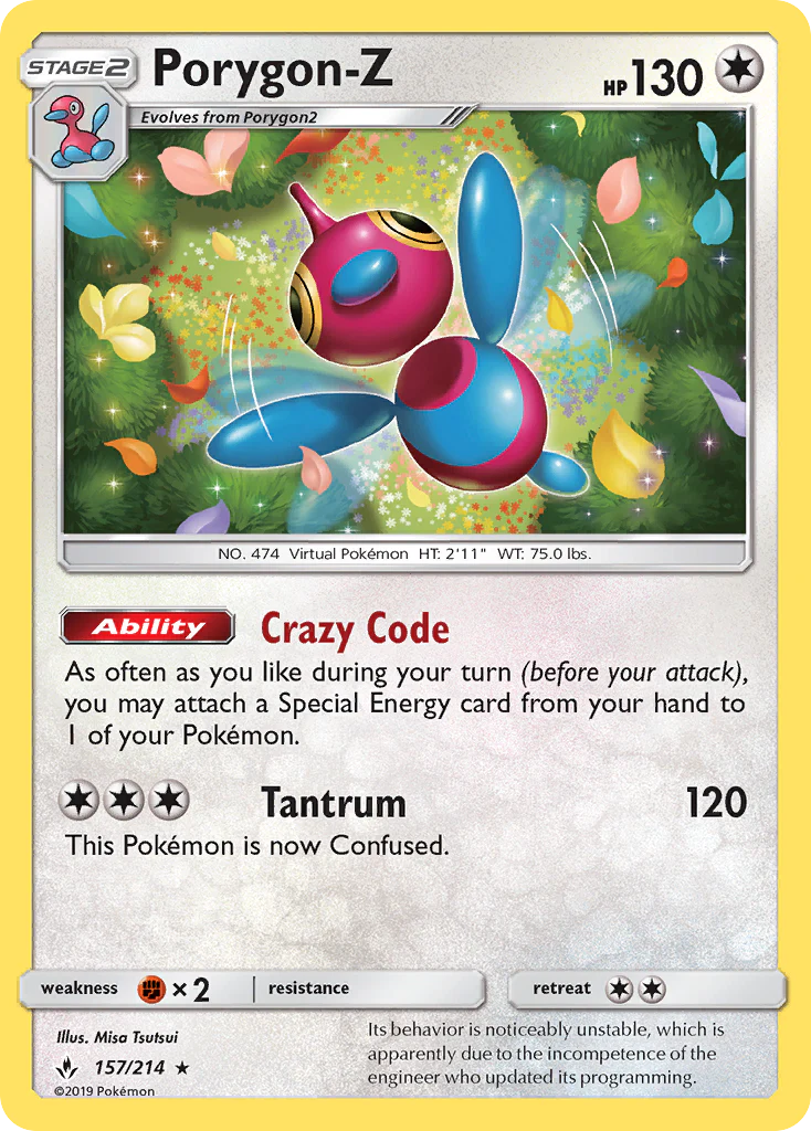 Porygon-Z (157/214) - [Holo Foil] Unbroken Bonds (UNB)