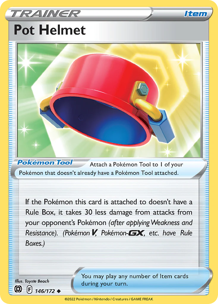 Pot Helmet (146/172) - [Reverse Holo] Brilliant Stars (BRS)