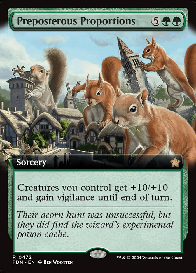 Preposterous Proportions - [Foil, Extended Art] Foundations (FDN)