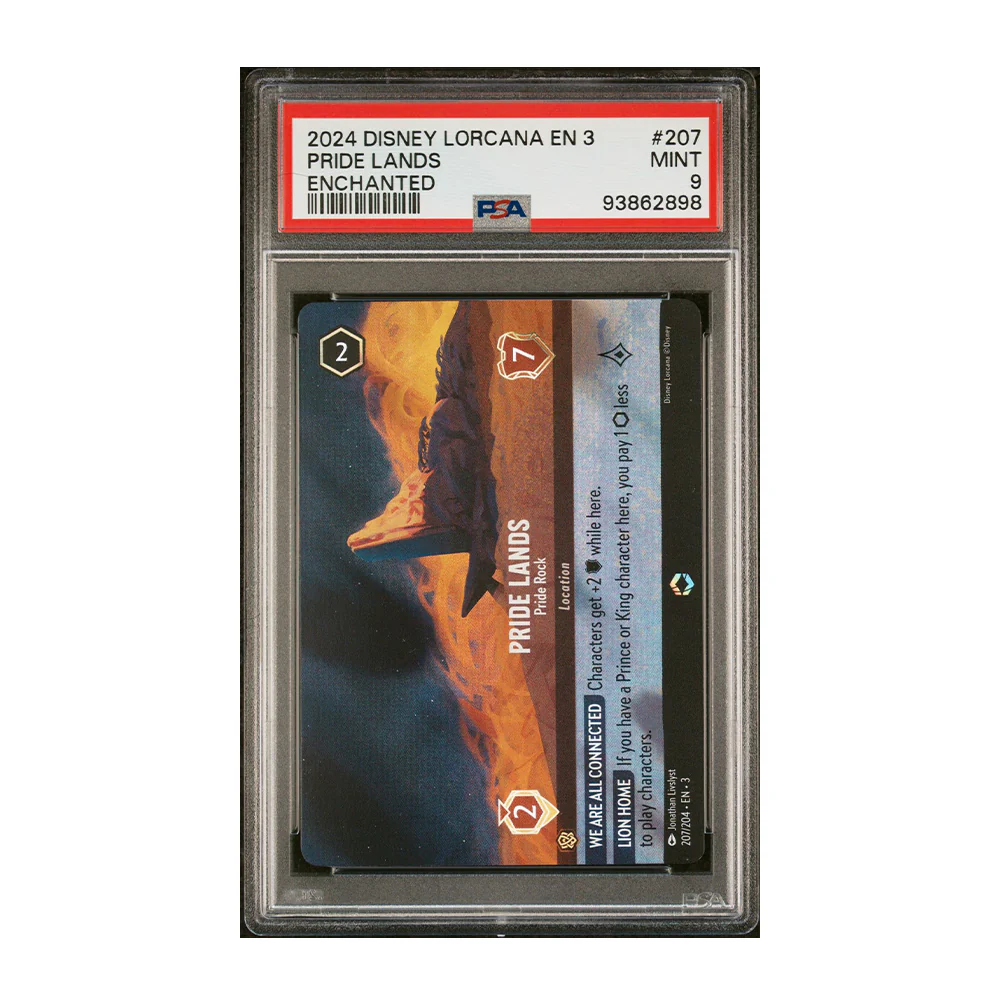 Pride Lands - [Foil, Enchanted, Graded PSA 9] - Pride Rock (Enchanted) - Into the Inklands (3)