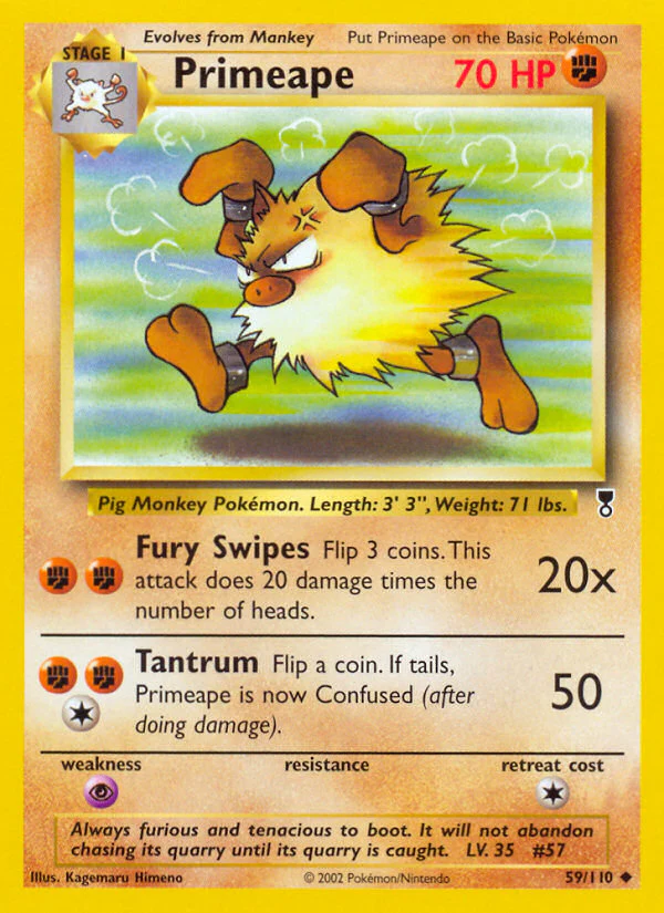 Primeape (59/110) - [Reverse Holo] Legendary Collection (LC)