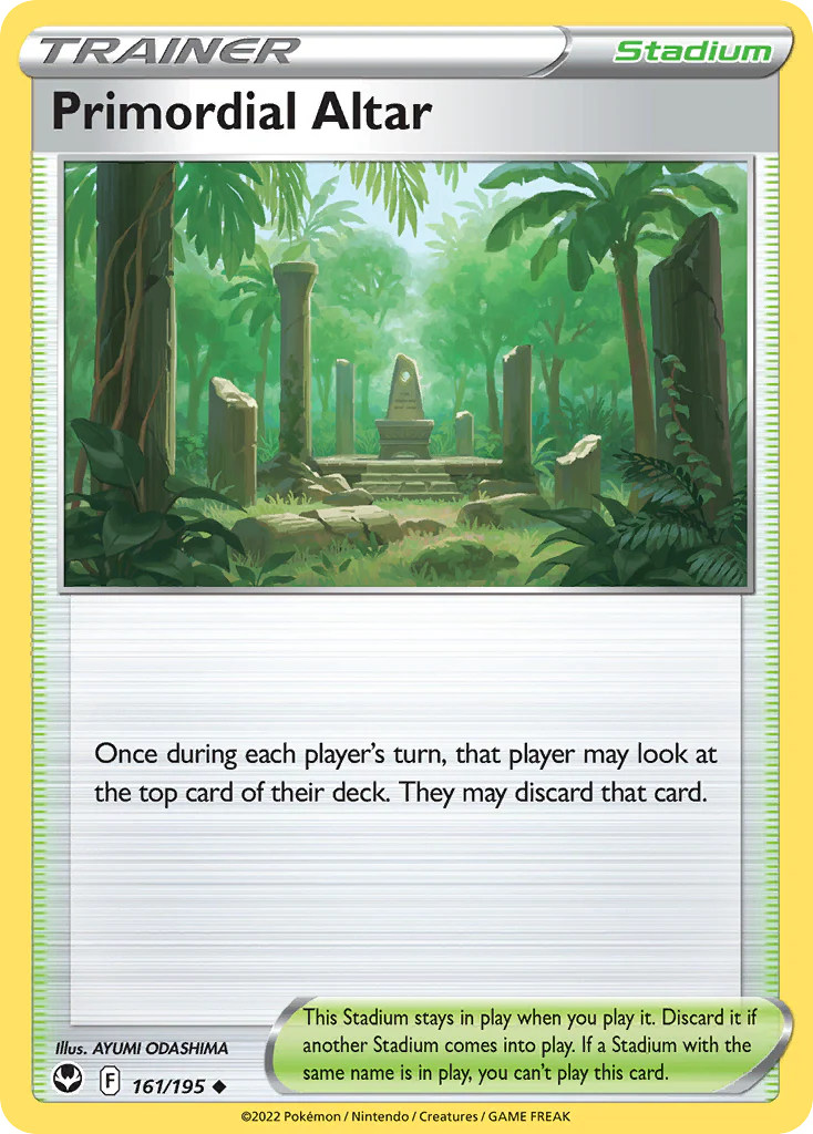Primordial Altar (161/195) - [Reverse Holo] Silver Tempest (SIT)
