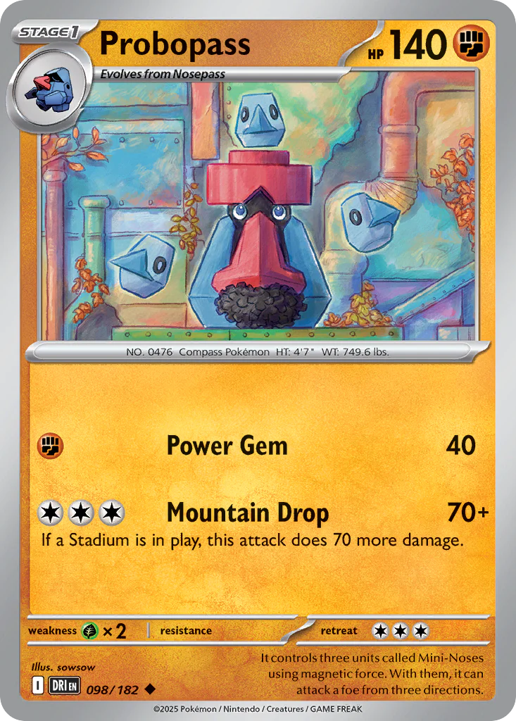 Probopass (98/182) - [Reverse Holo] Destined Rivals (DRI)