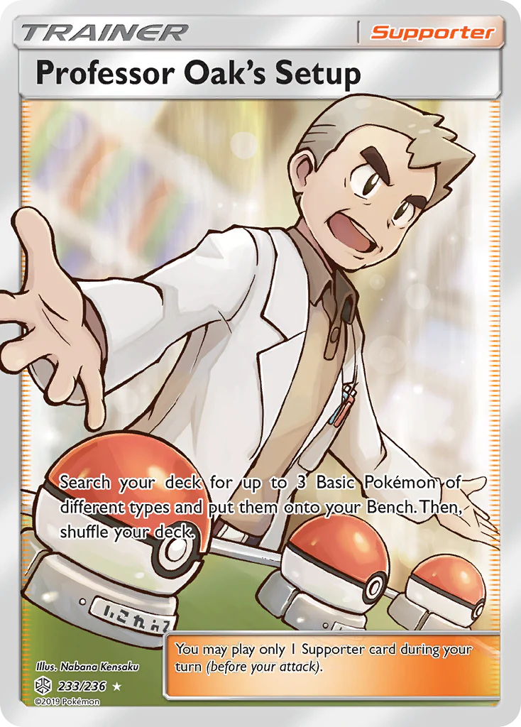Professor Oak's Setup (233/236) - [Full Art] Cosmic Eclipse (CEC)