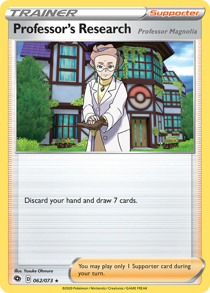 Professor's Research (Professor Magnolia) (62/73) - [Holo Foil] Champion's Path (CPA)