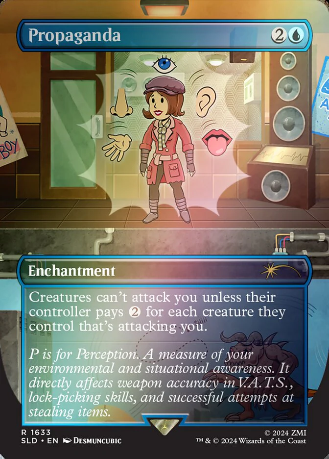 Propaganda (1633‚òÖ) - [Foil, Borderless] Secret Lair Drop (SLD)