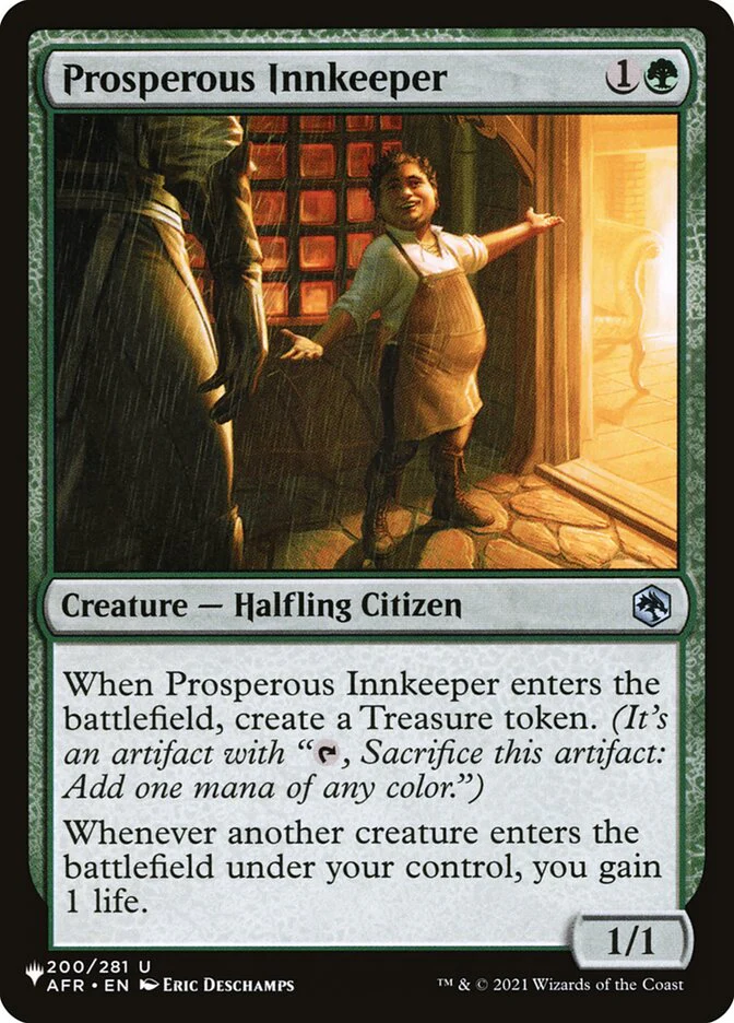 Prosperous Innkeeper - The List (PLST)