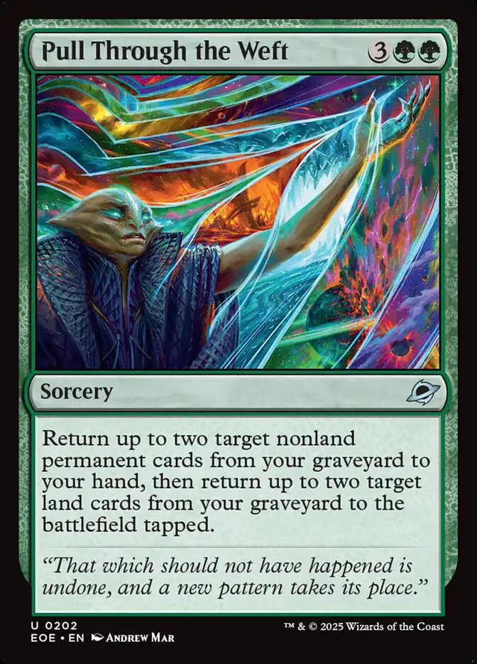 Pull Through the Weft (202) - [Foil] Edge of Eternities (EOE)