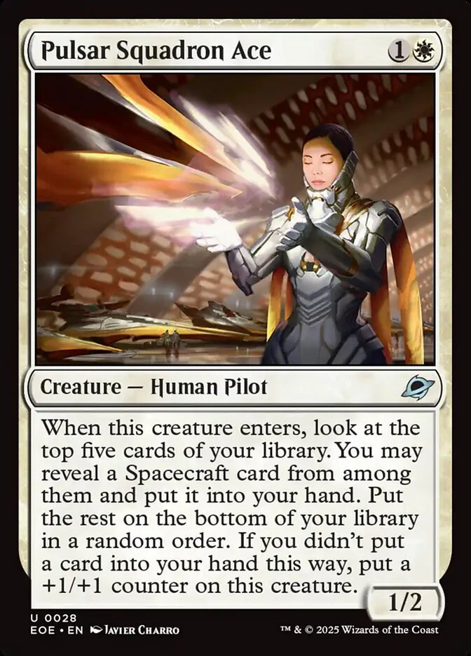 Pulsar Squadron Ace (28) - [Foil] Edge of Eternities (EOE)