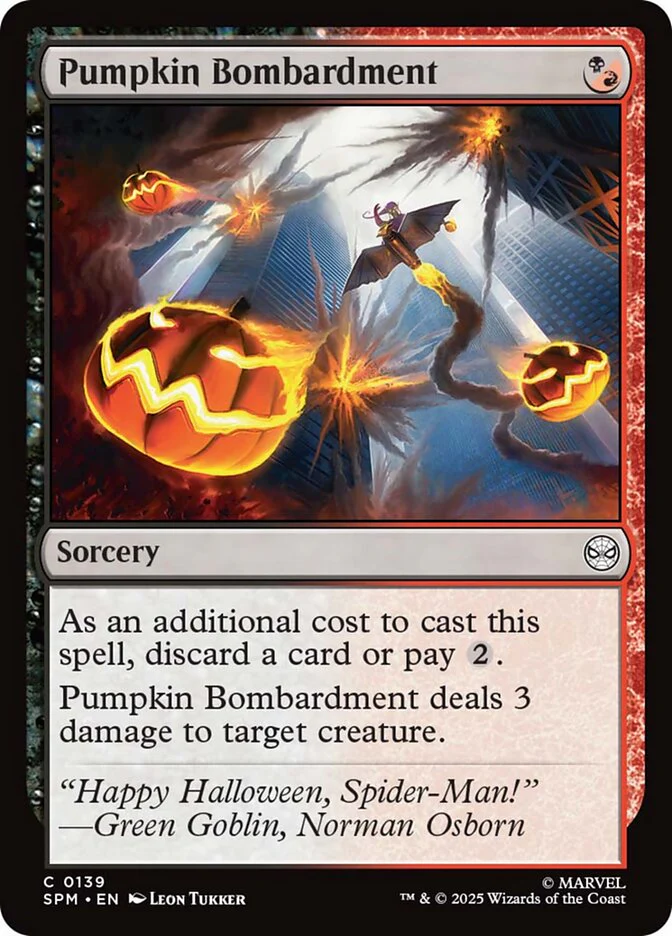Pumpkin Bombardment (139) - [Foil] Marvel's Spider-Man (SPM)