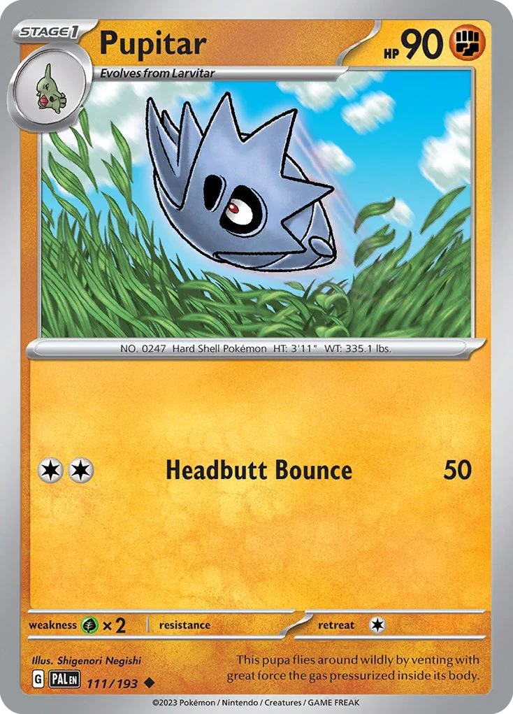 Pupitar (111/193) - Paldea Evolved (PAL)