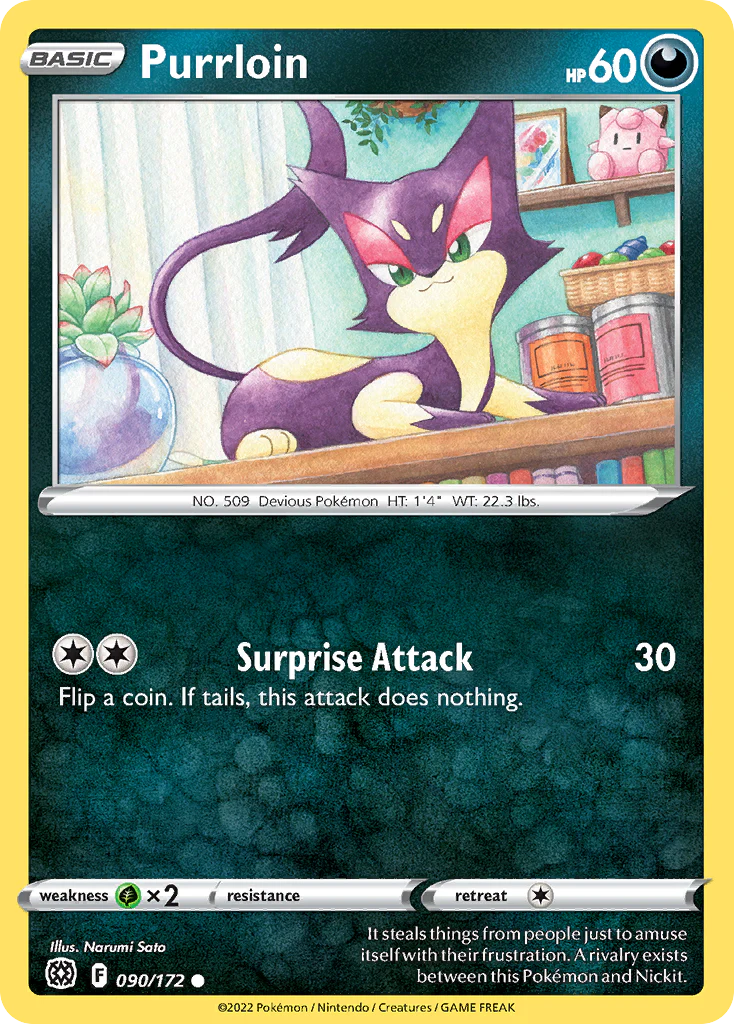 Purrloin (90/172) - Brilliant Stars (BRS)