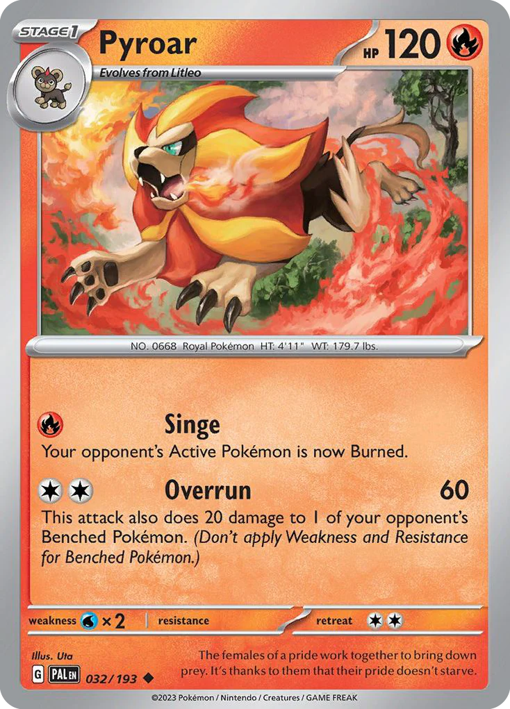 Pyroar (32/193) - Paldea Evolved (PAL)