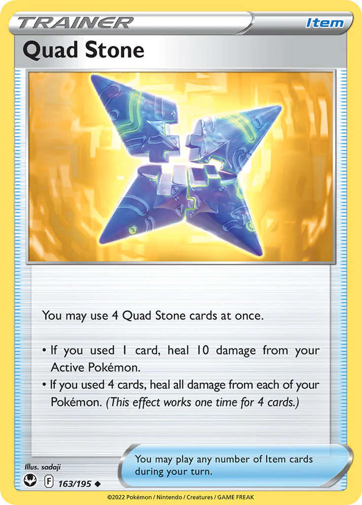 Quad Stone (163/195) - [Reverse Holo] Silver Tempest (SIT)