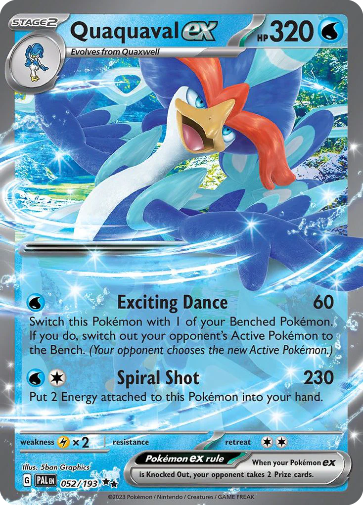 Quaquaval ex (52/193) - [Holo Foil] Paldea Evolved (PAL)