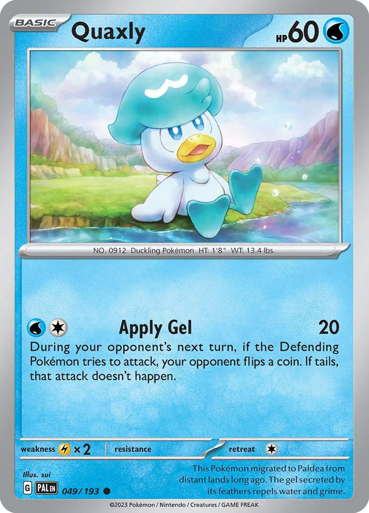 Quaxly (49/193) - [Reverse Holo] Paldea Evolved (PAL)