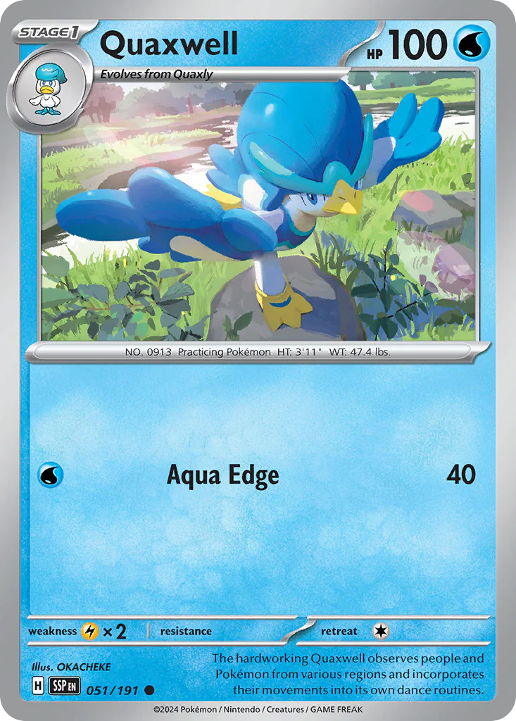 Quaxwell (51/191) - [Reverse Holo] Surging Sparks (SSP)