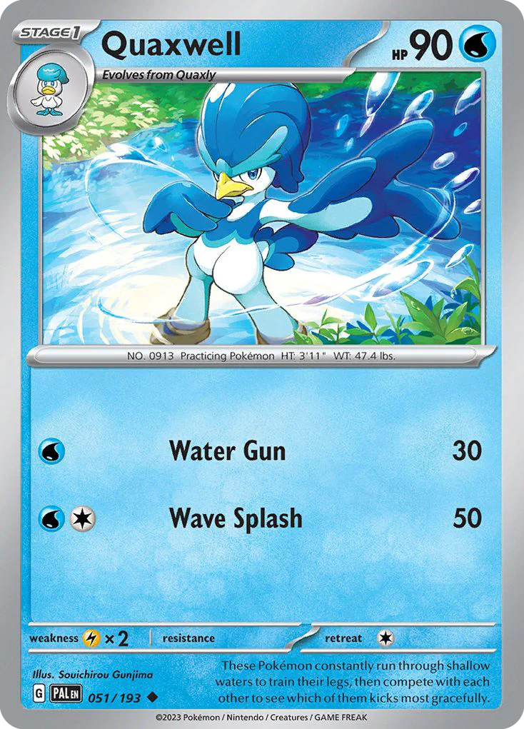 Quaxwell (51/193) - [Reverse Holo] Paldea Evolved (PAL)
