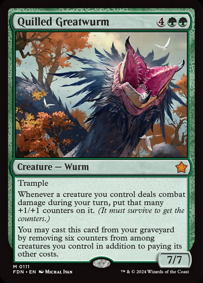 Quilled Greatwurm - Foundations (FDN)