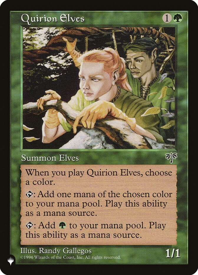 Quirion Elves - The List (PLST)
