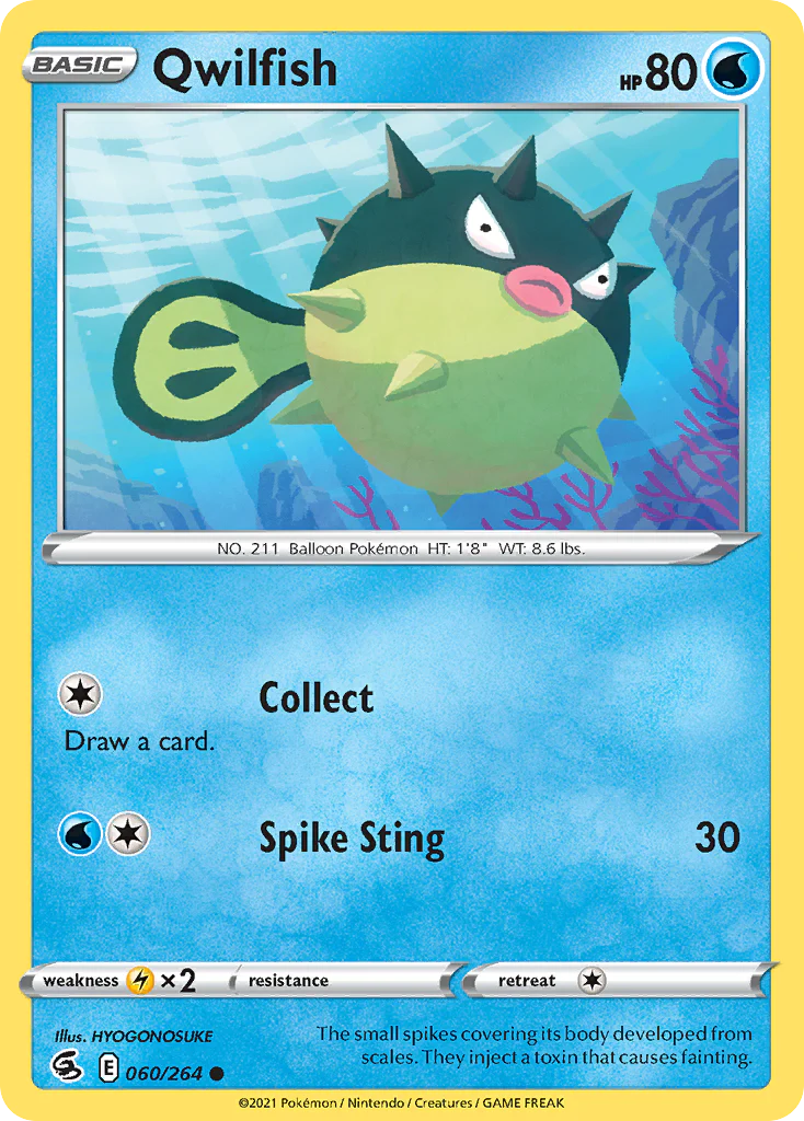 Qwilfish (60/264) - Fusion Strike (FST)