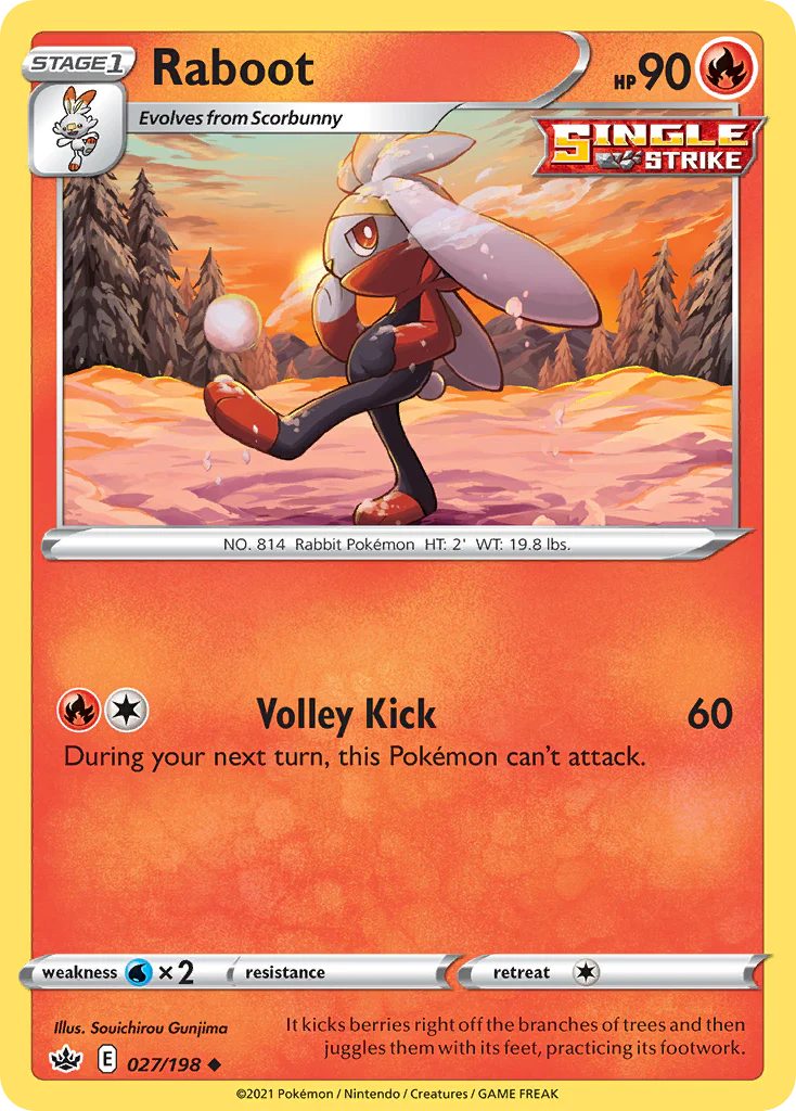 Raboot (27/198) - [Reverse Holo] Chilling Reign (CRE)