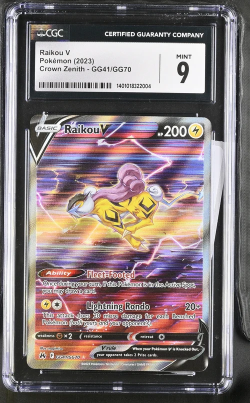 Raikou V #GG41 - [Graded CGC 9] Crown Zenith: Galarian Gallery (CRZ:GG)