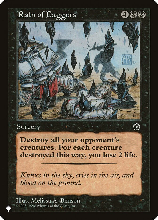 Rain of Daggers - The List (PLST)