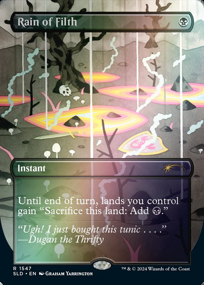 Rain of Filth (1547‚òÖ) - [Foil, Borderless] Secret Lair Drop (SLD)