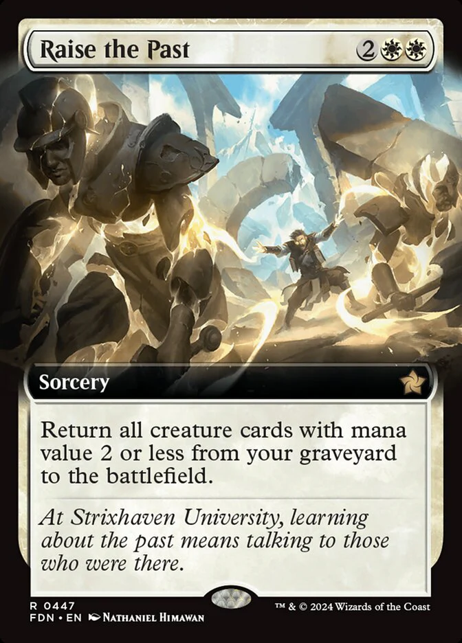 Raise the Past - [Foil, Extended Art] Foundations (FDN)