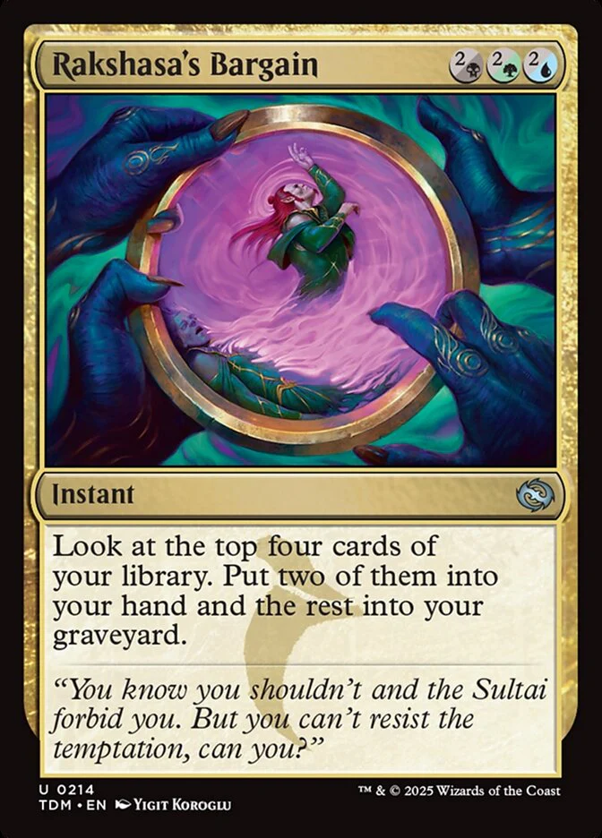 Rakshasa's Bargain (214) - [Foil] Tarkir: Dragonstorm (TDM)