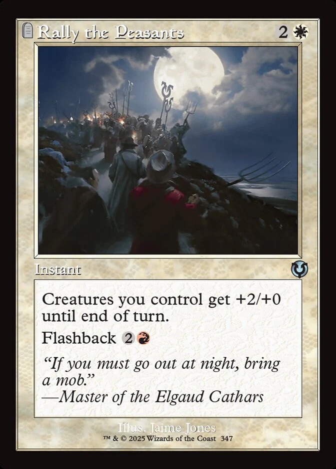 Rally the Peasants - [Foil, Retro Frame] Innistrad Remastered (INR)