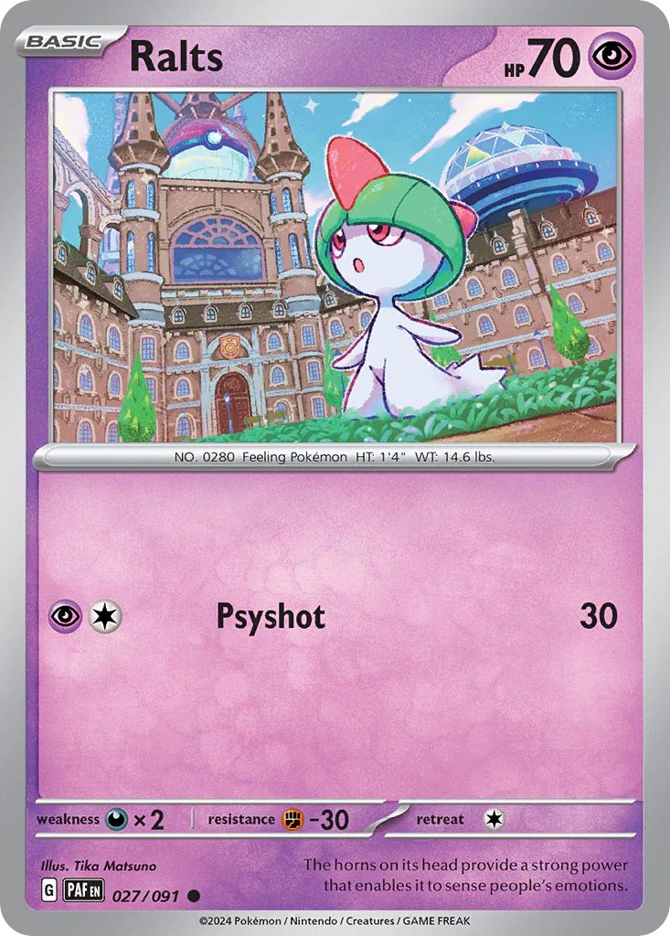 Ralts (27/91) - Paldean Fates (PAF)