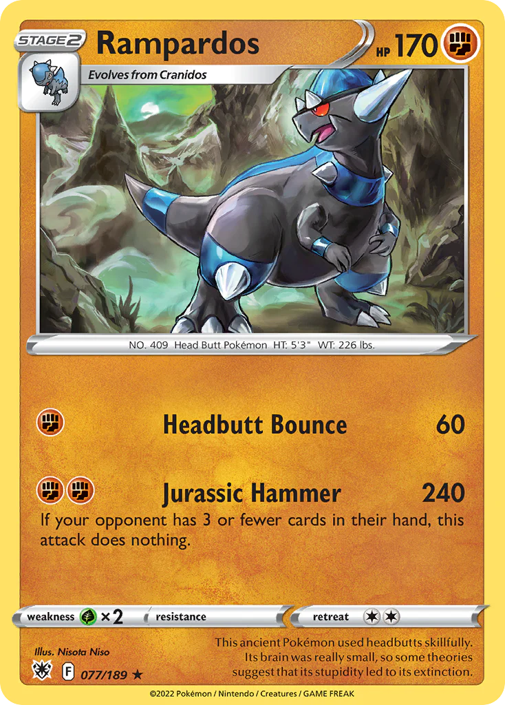 Rampardos (77/189) - [Reverse Holo] Astral Radiance (ASR)
