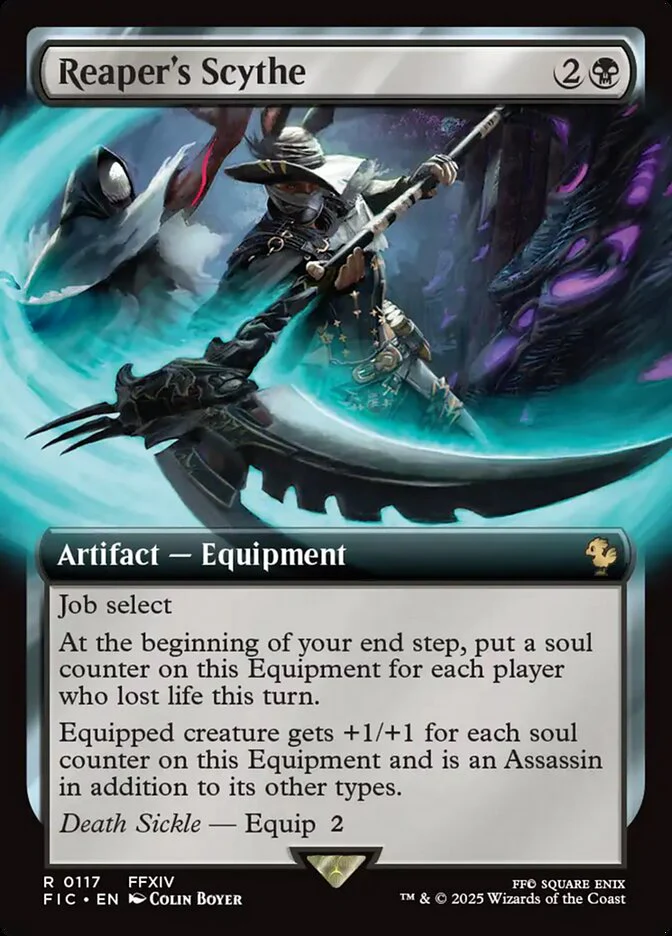Reaper's Scythe (117) - [Foil, Extended Art] Final Fantasy Commander (FIC)