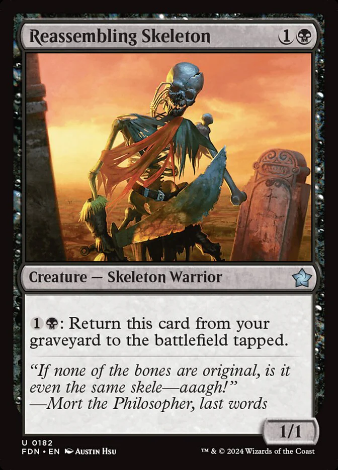 Reassembling Skeleton - [Foil] Foundations (FDN)
