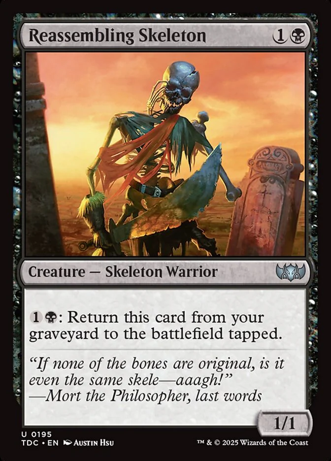Reassembling Skeleton - Tarkir: Dragonstorm Commander (TDC)